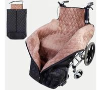 Genérico Coperta per sedia a rotelle invernale, spessa, calda, impermeabile, antivento, foderata in Pile, Comoda copertura con cerniera per la Parte inferiore del Corpo Delle gambe per pazi