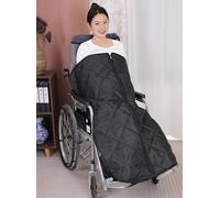 Genérico Coperta per sedia a rotelle leggera con cerniera, foderata in Pile, calda e accogliente, per gambe e Parte inferiore del Corpo Degli adulti, adatta per sedia a rotelle manuale ed e