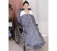 Genérico Coperta per sedia a rotelle leggera con cerniera, foderata in Pile, calda e accogliente, per gambe e Parte inferiore del Corpo Degli adulti, adatta per sedia a rotelle manuale ed e