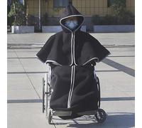 Genérico Coperta per sedia a rotelle per adulti, invernale, spessa e calda, con scialle, fodera in Pile antivento, Comoda e con cerniera, per gambe e Tutto il Corpo, per pazienti anziani