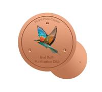 Genérico Copper Bird Bath Disc,Cleaning 3-Point Support - 4inch Copper Bird Waterer Purification Disk - for Outdoor Garden Yard Lawn Concrete Ceramic Heated Fountain