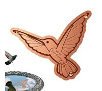 Genérico Copper Bird Bath Disc, Portable Triple-Point Support Birdbath Cleaning Copper Disk for Bird Bath Outdoor Outside Garden Yard Backyard Patio