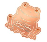 Genérico Copper Bird Disc - Purification Bath Plate for Patio | Fiber Build with Animal Shape, Universal Fit, Outdoor Decor Helper, Lawn Accent Accessory, Balcony Garden Ornament