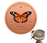 Genérico Copper Disc for Bird Bath | All-Season Safe Round Purification Disc - Bird Bath Cleaning Disk,for Garden Yard Patio Balcony Lawn Grassland