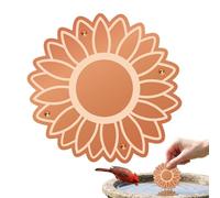 Genérico Copper Disk For Bird Bath, Flower Shape Copper Plate For Outdoor Bird Baths & Fountains, Universal SafeCopper Disc For Hummingbird Butterfly Bee, Garden Backyard Balcony Patio Decor