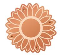 Genérico Copper Disk For Bird Bath - Universal Sunflower Patterned Safe Disc | Natural Bird Bath Copper Plate For Backyard Garden Park, Outdoor Water Fountain Accessory For Hummingbirds