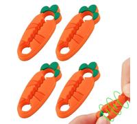 Genérico Copri Serratura Porta Auto in Silicone- 4 Pezzi Con Assorbimento Urto, 4,2 x 1 Cm Forma Carota Protezione Serratura, Compatibilità per Quotidiana Manutenzione Veicoli Camión