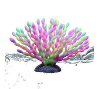 Genérico Corallo Artificiale per Acquario In Silicone - Decorazione Morbida E Realistica con Effetto Sfumato, Ornamento Sicuro per Pesci E Arredo Casa | 18cm