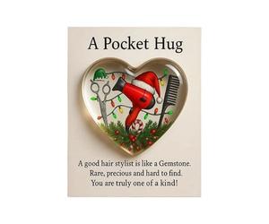 Generico Corazón Bolsillo - Souvenir De Acrílico 2D Para Peluquería - Pequeño Bolsillo Para Tarjetas Recuerdo Relación,Para Hombres Mujeres Viaje Graduación Cumpleaños Navidad Vacaciones