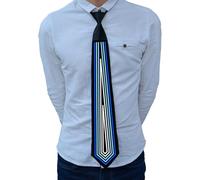 Genérico Corbata con luces navideñas,con luces navideñas,Corbata brillante navideña LED | luminosa controlada por voz para cumpleaños, vacaciones, amigos, familiares o socios comerciales