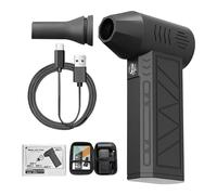 Genérico Cordless Air Duster, Electric Adjustable Dust Blower, 3-Speed Handheld Cleaning Tool, Lightweight Portable Dryer Design, 5.63x3.66x1.54in, Ideal for Women Men Pet House Outdoor Use