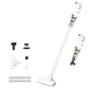 Genérico Cordless Vacuum,Hand Vacuum High Power with Brushless Motor, Multipurpose Cordless Vacuum Cleaner for Household and Car, Rechargeable 8500Pa Hand Vacuum (White)