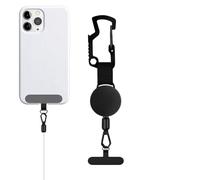 Genérico Cordón Para Teléfono - Cadena Antirrobo Y Anticaída - Correa Telescópica Con Clip Para Cinturón | Para Mujeres Y Personas Mayores, Accesorio Para Senderismo, Escalada Y