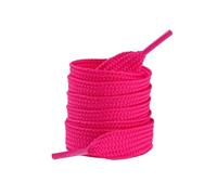 Genérico Cordones 1 par de cordones planos gruesos tejidos artesanales de 2cm de ancho, cordones for zapatos blancos y negros, accesorios for zapatillas(Rose red)