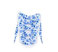 Genérico Cordones creativos con diseño de camuflaje de nubes for zapatillas deportivas, ancho 0,8 cm, 120/140/160 cm, planos, for AJ1 y AF1, mujer y hombre.(Blue,120cm)