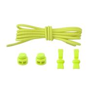 Genérico Cordones elásticos de 100 cm for zapatillas deportivas, sin atar, con hebilla ajustable, unisex.(Fluorescent yellow)