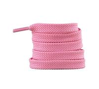 Genérico Cordones planos clásicos for zapatillas deportivas informales, blancos y negros, accesorios for cordones de equilibrio(Pink,100cm)