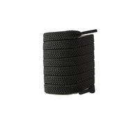 Genérico Cordones planos clásicos for zapatillas deportivas informales, blancos y negros, accesorios for cordones de equilibrio(Black,120cm)