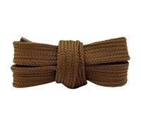 Generico Cordones rojos creativos, cordones planos con patrón de puntos redondos para zapatillas, marrón, 120