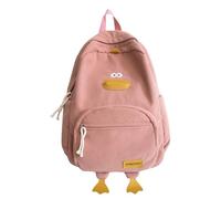 Generico Corduroy Backpack - Duck Backpack | Yellow Duck Back pack, 3D Cartoon Ducks School Bag, Animal Shaped Back Pack, Large Capacity Multiple Pockets Kids Schoolbag for Cell Phone Laptop Books