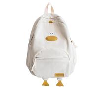 Generico Corduroy Backpack - Duck Backpack | Yellow Duck Back pack, 3D Cartoon Ducks School Bag, Animal Shaped Back Pack, Large Capacity Multiple Pockets Kids Schoolbag for Cell Phone Laptop Books