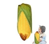 Genérico Corn Plush Pillow, Soft Food-Shaped Stuffed Toy, Realistic Simulation Vegetable Doll, Cuddly Hugging Cushion for Kids, Teens, Family, and Friends on Sofa, Bed, or Couch, Plush Pillows