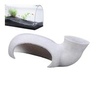 Genérico Corner Aquarium Cave, Betta Fish Cave, Fish Tank Ornament, Versatile Aquarium Tunnel, Decorative Fishes Tank Accessories, Tunnel Ornament for Decoration, 2.17 Inches