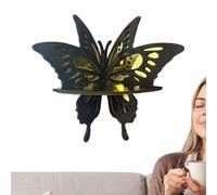 Genérico Corner Wall Shelf | Retro Wood Stand Rack | Butterfly Floating Corner Shelf For Wall For Bedroom Office Bathroom Garage Decor | Butterfly Floating Corner Shelf | Corner Wall Shelf For Wall