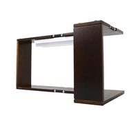 Genérico Corner Wall Shelf - Wooden Display Rack for Home Office | Storage Shelf with Built-In Light, Decorative Rack for Family Friends Students Adults Men Women, Indoor Room Organization
