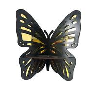 Genérico Corner Wall Shelfs, Butterfly Floating Shelf Wall, Retro Wood Stand Rack Design, Stylish Functional, Portable Compact Ideal for Bedroom, Office, Bathroom, and Garage Decor