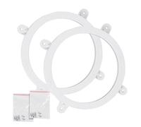 Genérico Cornhole Light LED Ring Kit - ABS, 7.48x7.48in Board Rings Battery-Powered | Anti-Glare LED Lights, Light-Up Cornhole Set Accessories For Lawn, Garden, Backyard, Parties, Evening Games