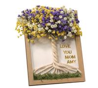 Genérico Cornice per Foto di Famiglia - 1,97 pollici in Legno per Festa della Mamma | Cornice da Tavolo per Condoglianze,per Lei, Studio, Camera, Ufficio, Corridoio, Ingresso, Compleanno