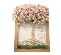 Genérico Cornice per Foto di Famiglia - 1,97 pollici in Legno per Festa della Mamma | Cornice da Tavolo per Condoglianze,per Lei, Studio, Camera, Ufficio, Corridoio, Ingresso, Compleanno