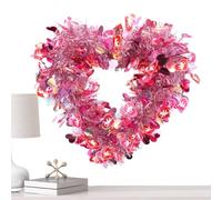 Genérico Corona de Guirnalda de corazón: tamaño de Cuarenta centímetros, Material de PE, decoración, Touch Love Beauty | Decoración San Valentín para Celebraciones en el hogar y amb