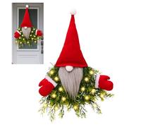 Generico Corona de Navidad - Decoración de casa con 'Adviento', decoración navideña para puerta de entrada, para interior y exterior, pared, ventana, dormitorio, salón, jardín, patio, oficina
