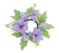 Genérico Coronas de Anillos para Velas de Pascua,Anillos para Velas de Pascua, Anillos para navideñas con Forma de Huevo de, Flores Artificiales, Coronas para, Corona de Primavera, Guirnalda
