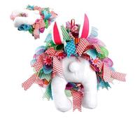 Genérico Coronas De Pascua, Colores Pastel De Primavera, 1 Pieza, Guirnaldas De Guirnaldas De Puerta De Pascua, De Conejo, Livianas Y Fáciles De Colgar, para Porche, Estante, Ventana, Patio, Dormito