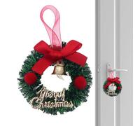 Genérico Coronas navideñas para Puerta de,Corona navideña para Puerta, Decoraciones navideñas con guirnaldas, Hermosas Decoraciones navideñas de guirnaldas para Navidad en Interiores/hogares