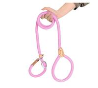 Genérico Correa Ajustable antichoque for Perros pequeños, Color Beige, Azul, Negro, marrón, Rojo, Verde Claro, Naranja y Rosa, extendida e integrada(Pink6mm 1 8m,Brown10mm 1 8)