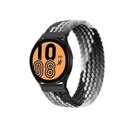 Genérico Correa compatible con Galaxy Watch 4/Classic/5 Pro/45 mm/44 mm trenzado Solo Loop pulsera reloj GT 2e 3 correa 20 mm 22 mm(Black clever,22MM_XS)