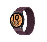 Genérico Correa compatible con Galaxy Watch 4/Classic/5 Pro/45 mm/44 mm trenzado Solo Loop pulsera reloj GT 2e 3 correa 20 mm 22 mm(Dark cherry,20MM_XS)