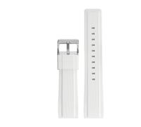 Genérico Correa compatible con Swatch X Blancpain Five Ocean Series Diving Waterproof Sport Silicona compatible Fifty Fathoms Watch Band Pulsera 22mm(White)