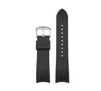 Genérico Correa de caucho liberación rápida compatible con Rolex Submariner Water Ghost Yacht Log Sport for hombre, resistente al agua y sudor, pulsera gel sílice(Black SK,22mm)