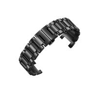 Genérico Correa de cerámica cóncava compatible con Gucci Omega GC Guess Cartier Pasha Notch, pulsera unisex, accesorios correa reloj(Black,18X10mm-width)