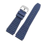 Genérico Correa de goma FKM compatible con Breitling Super Mechanical Chronograph B01 Ocean Avenger Series pulsera reloj banda 22 mm(Blue-silver A,24mm)