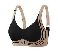 Genérico Correa de Hombro Transparente para Mujer, diseño sin Espalda y sin Esponja, Correas Convertibles Ajustables para Vestidos de Fiesta y Bodas, Soporte Suave y cómodo (Black, L)