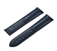 Generico Correa de piel de vaca con hebilla plegable para correa universal de cuero para reloj, accesorios para hombres, 20mm, Acetato, No es una piedra preciosa