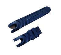 Genérico Correa de reloj caucho negro y azul compatible con pulsera Invicta Reserve Venom, accesorios cómodos(Deep blue)