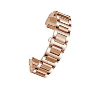 Genérico Correa de reloj con extremo orejeta acero inoxidable Compatible la serie C-artier Ballon Bleu 20 * 12 mm 18 11 14 8 W6920046 correas pulsera for hombres y mujeres(Rose gold,22X14mm)