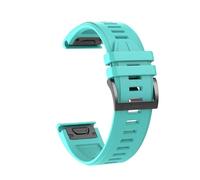 Genérico Correa de reloj de ajuste rápido de 22 y 26 mm compatible con Tactix 7 AMOLED Delta Bravo Watchband/Quatix 7 7X 6 5 3 Band for deportes al aire libre de silicona(Style2 Light blue,QuickFit